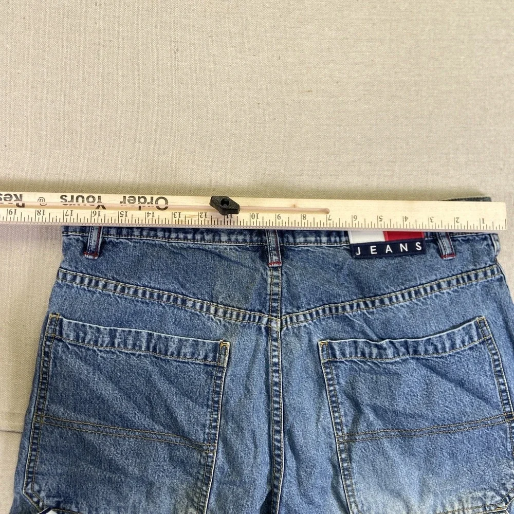 Tommy Hilfiger Shorts Mens 34 Carpenter Jorts Jean Hip Hop Vintage 90s Y2k